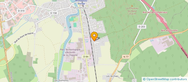 localisation de l'entreprise SCI INVEST à MONETEAU
