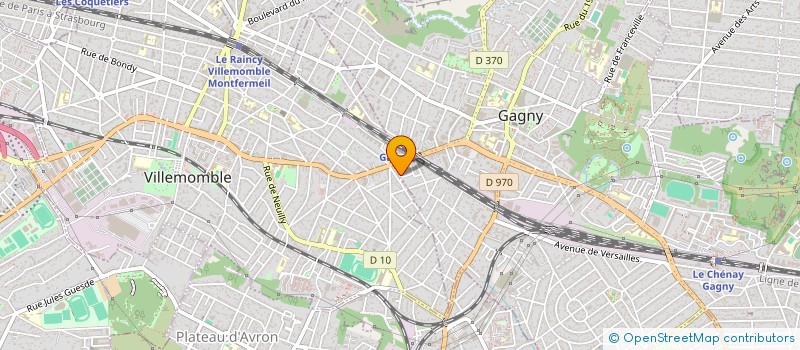 localisation de l'entreprise SCI INVEST à GAGNY
