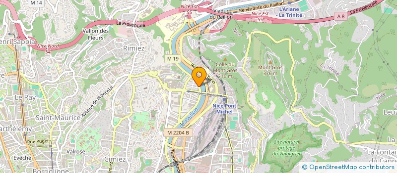 localisation de l'entreprise SCI INVEST à NICE