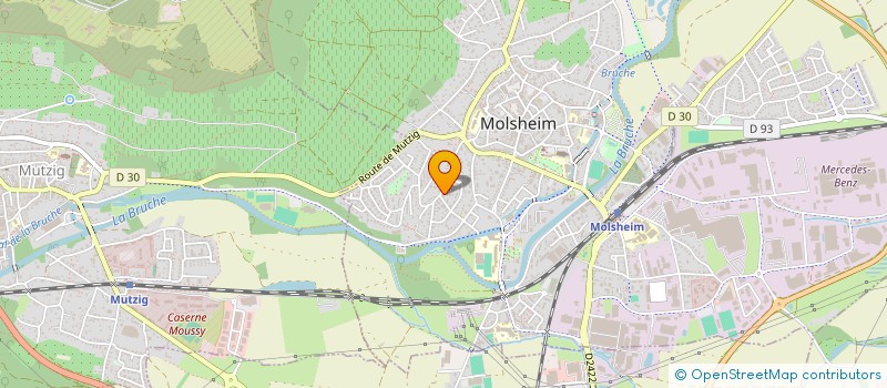 localisation de l'entreprise SCI INVEST  MOLSHEIM