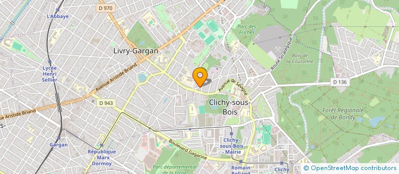 localisation de l'entreprise SCI INVEST à CLICHY-SOUS-BOIS