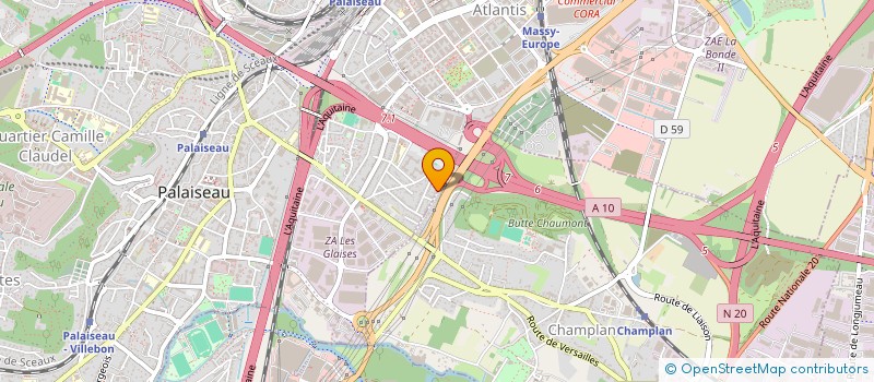 localisation de l'entreprise SCI INVEST 91  GRIGNY