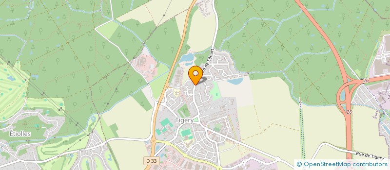 localisation de l'entreprise SCI INVEST 91  TIGERY