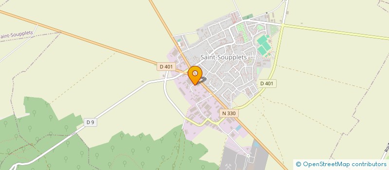 localisation de l'entreprise SCI INVEST  SAINT-SOUPPLETS