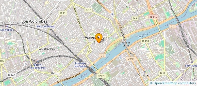 localisation de l'entreprise SCI INVEST à ASNIERES-SUR-SEINE