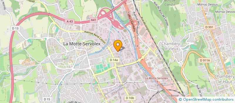 localisation de l'entreprise SCI INVEST BATIMENT ISERE SAVOIE AMENAGE  LA MOTTE-SERVOLEX