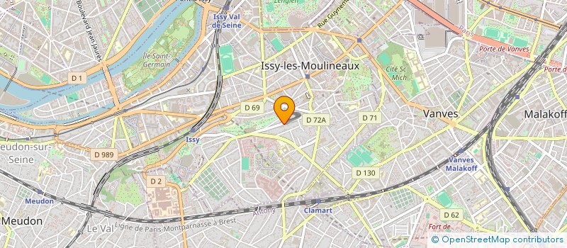 localisation de l'entreprise SCI INVEST CITY à ISSY-LES-MOULINEAUX