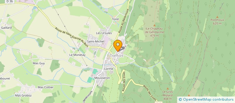 localisation de l'entreprise SCI INVEST DE LA TOUR  VAL-REVERMONT