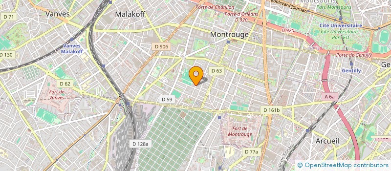localisation de l'entreprise SCI INVEST GENERAL  MONTROUGE