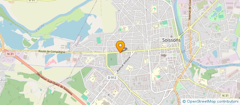 localisation de l'entreprise SCI INVEST'IMM à SOISSONS