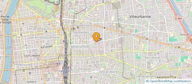 localisation de l'entreprise SCI INVEST IMMO  VILLEURBANNE