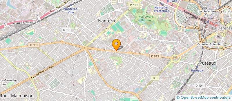 localisation de l'entreprise SCI INVEST IMMO  NANTERRE