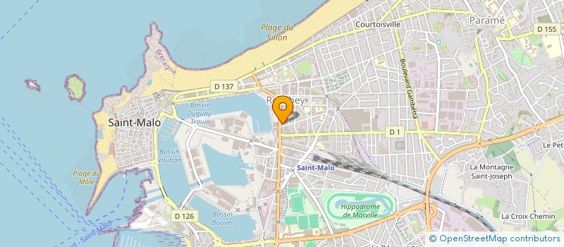 localisation de l'entreprise SCI INVEST IMMOBILIER  SAINT-MALO