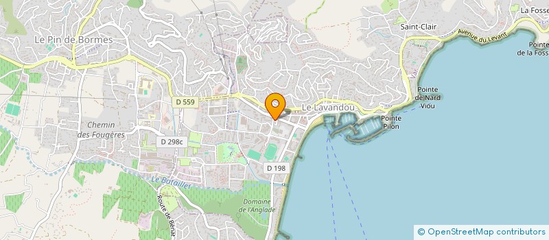 localisation de l'entreprise SCI INVEST'LAVANDOU à LE LAVANDOU