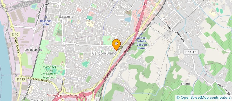 localisation de l'entreprise SCI INVEST LIGNE 33  CARBON-BLANC