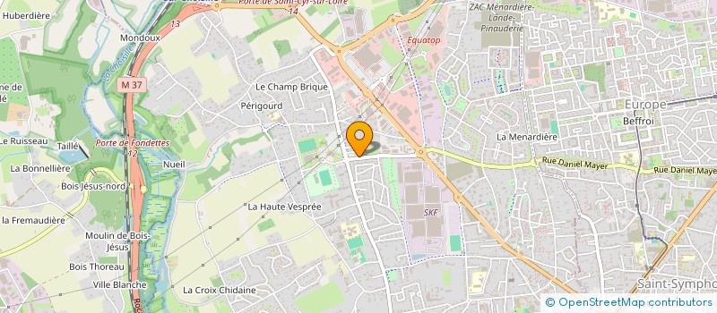 localisation de l'entreprise SCI INVEST MC2S  SAINT-CYR-SUR-LOIRE