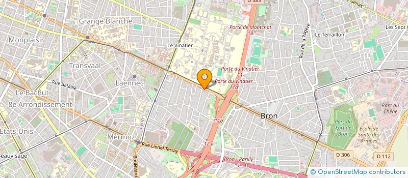 localisation de l'entreprise SCI INVEST MLF  BRON