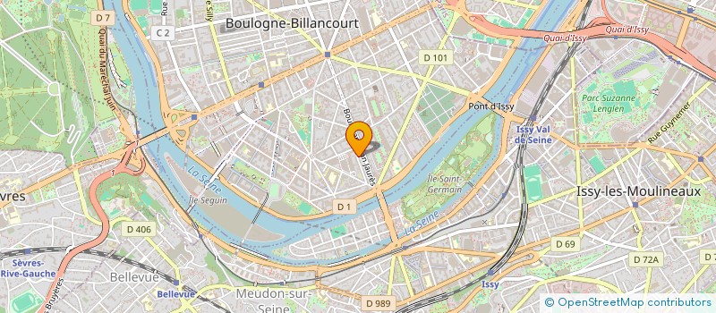 localisation de l'entreprise SCI INVEST TMKN à BOULOGNE-BILLANCOURT
