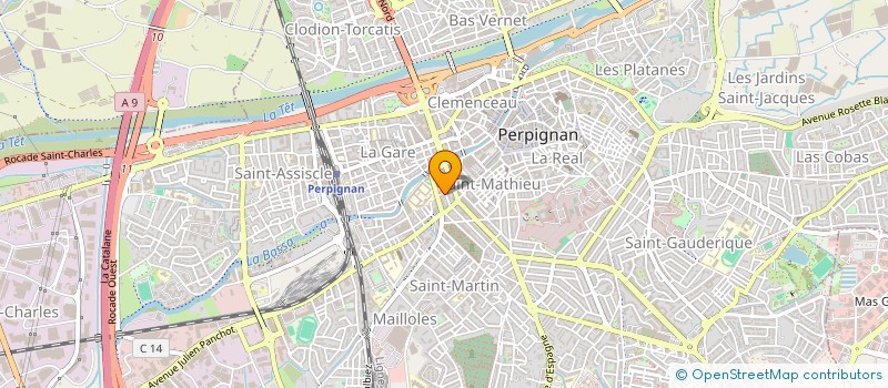 localisation de l'entreprise SCI INVEST WEST PROPERTIES  PERPIGNAN