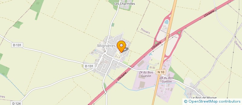 localisation de l'entreprise SCI INVESTE R à MIGNIERES