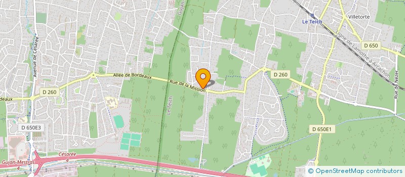 localisation de l'entreprise SCI INVESTESTE  LE TEICH