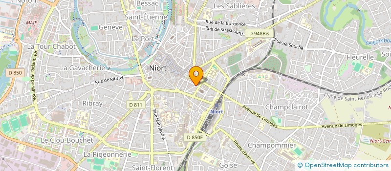 localisation de l'entreprise SCI INVESTEUROPE à NIORT