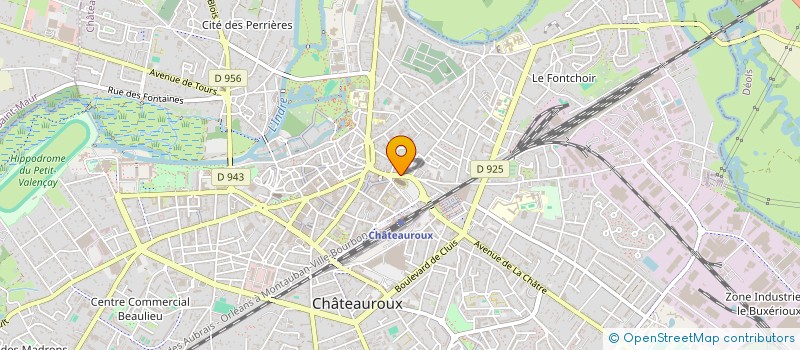 localisation de l'entreprise SCI INVESTICENTRE  CHATEAUROUX