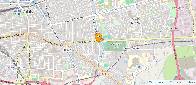 localisation de l'entreprise SCI INVESTIM  CALAIS