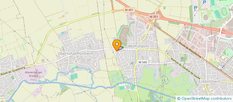 localisation de l'entreprise SCI INVESTIM  WOLFISHEIM