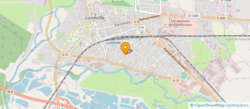 localisation de l'entreprise SCI INVESTIMMO  LUNEVILLE