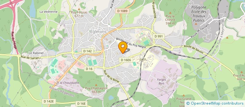 localisation de l'entreprise SCI INVESTIMMO  EGLETONS