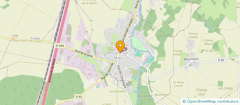 localisation de l'entreprise SCI INVESTINORD  RESSONS-SUR-MATZ