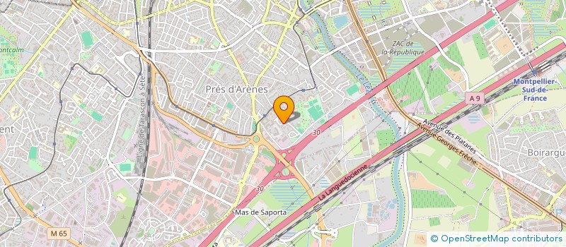 localisation de l'entreprise SCI INVESTIS à MONTPELLIER
