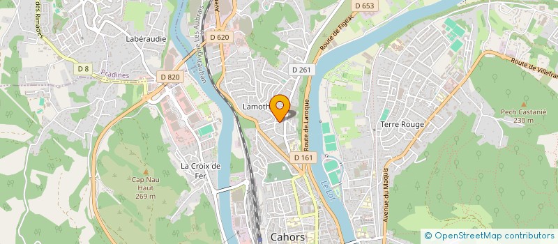 localisation de l'entreprise SCI INVESTISSEMENT  CAHORS