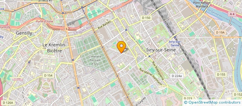 localisation de l'entreprise SCI INVESTISSEMENT HOCHE à IVRY-SUR-SEINE