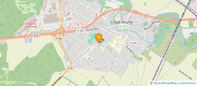 localisation de l'entreprise SCI INVESTISSEMENT IMMOBILIER  CLAYE-SOUILLY