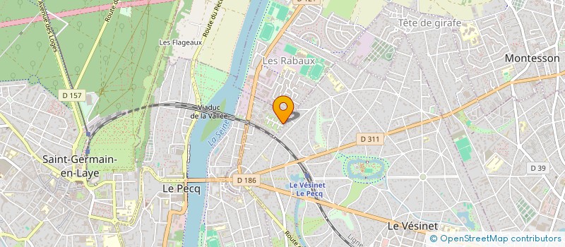 localisation de l'entreprise SCI INVESTISSEMENT LIGUORI  LE PECQ