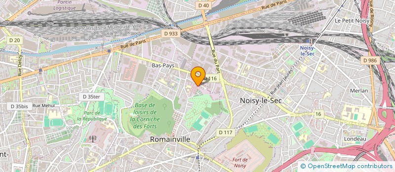 localisation de l'entreprise SCI INVESTISSEMENT LOCATION THOR à ROMAINVILLE
