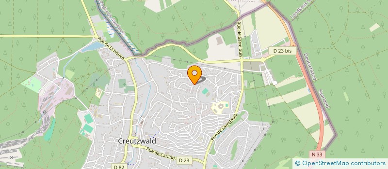 localisation de l'entreprise SCI INVESTISSEMENTS  CREUTZWALD