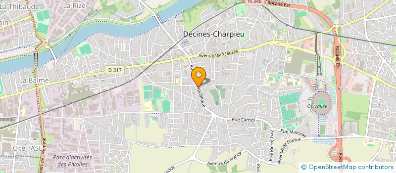 localisation de l'entreprise SCI INVESTMENT  DECINES-CHARPIEU