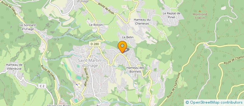 localisation de l'entreprise SCI INVESTOVIZE  SAINT-MARTIN-D'URIAGE