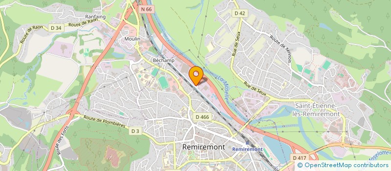 localisation de l'entreprise SCI INVESTY  REMIREMONT