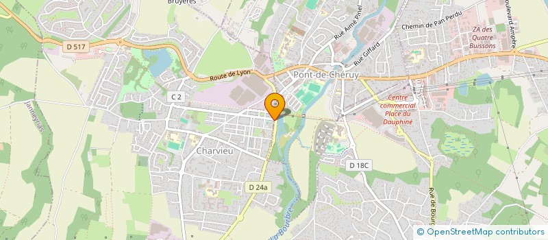 localisation de l'entreprise SCI INVICTUS  CHARVIEU-CHAVAGNEUX