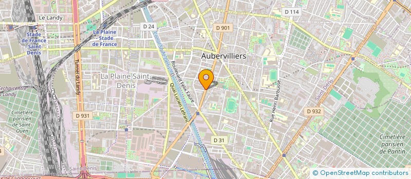 localisation de l'entreprise SCI IO  AUBERVILLIERS