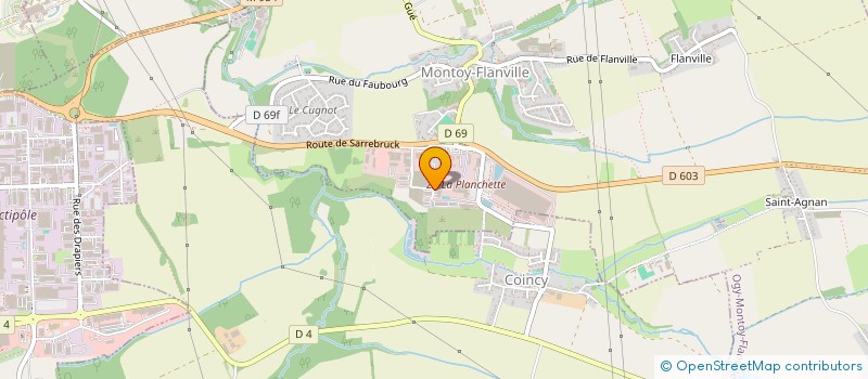 localisation de l'entreprise SCI IOA  OGY-MONTOY-FLANVILLE