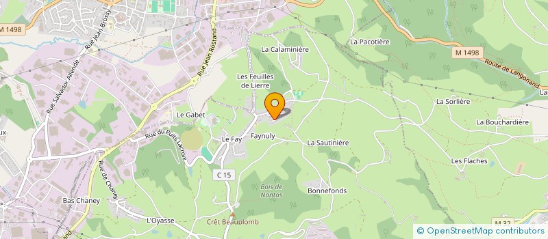 localisation de l'entreprise SCI IOJPO  SAINT-JEAN-BONNEFONDS