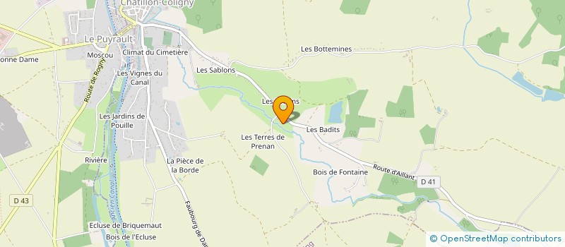 localisation de l'entreprise SCI IONESCO45 à CHATILLON-COLIGNY