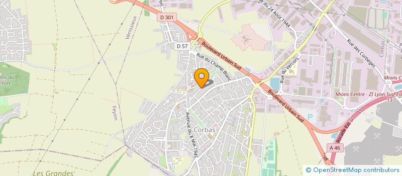 localisation de l'entreprise SCI IOSF à CORBAS