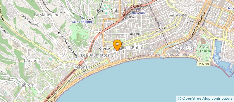 localisation de l'entreprise SCI IOTA à NICE