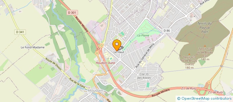 localisation de l'entreprise SCI IPAR  HOUDAIN